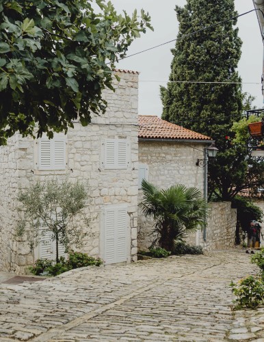 Ansicht der Straßen von Rovinj